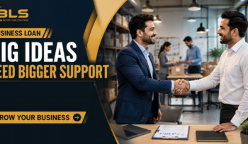 Business owner planning company expansion with Business Loan support.