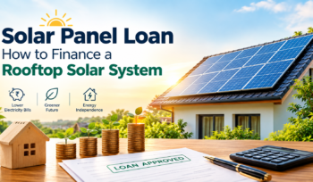 Solar Panel Loan for financing a rooftop solar system